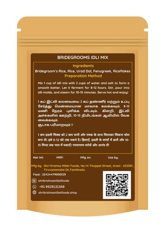 Bridegroom's Idli Mix