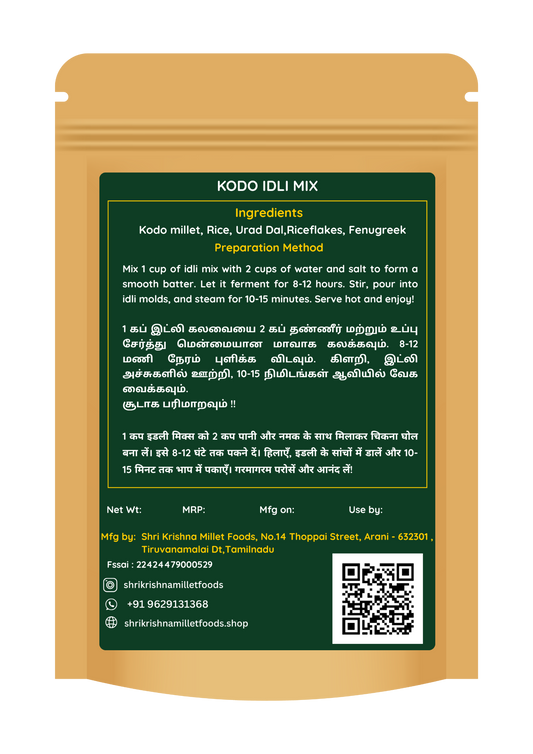 Kodo Millet Idli Mix