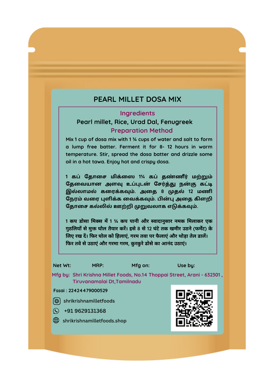 Pearl Millet Dosa Mix