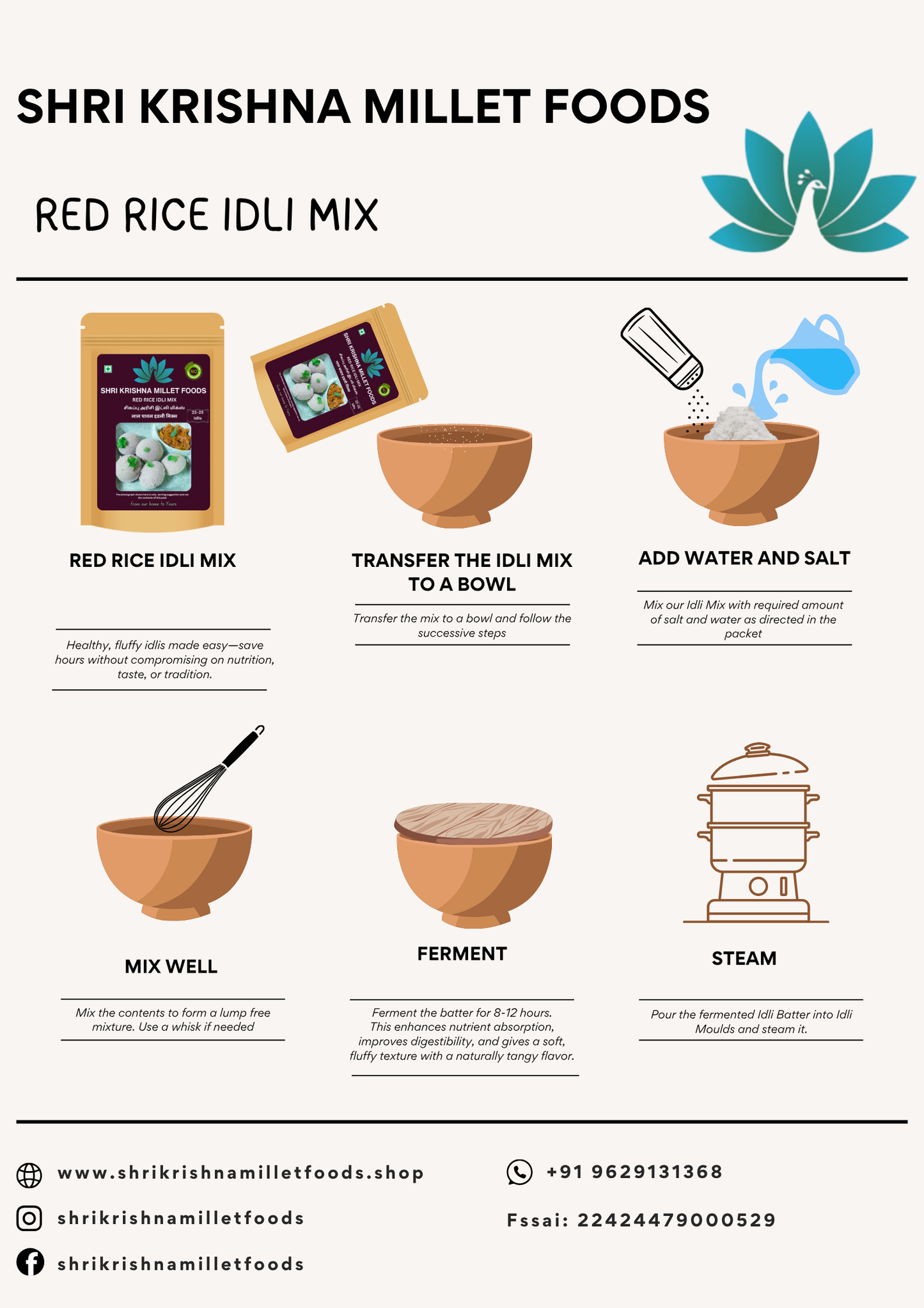 Red Rice Idli Mix