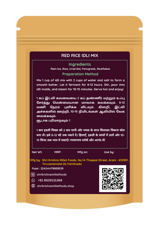 Red Rice Idli Mix