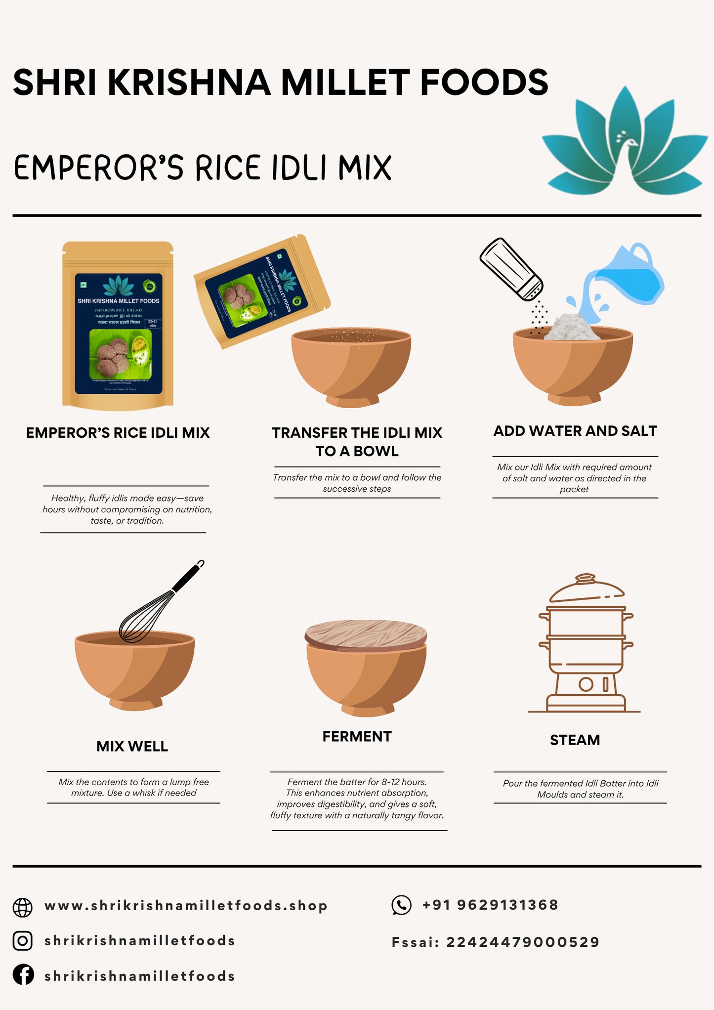 Emperor's Rice Idli Mix