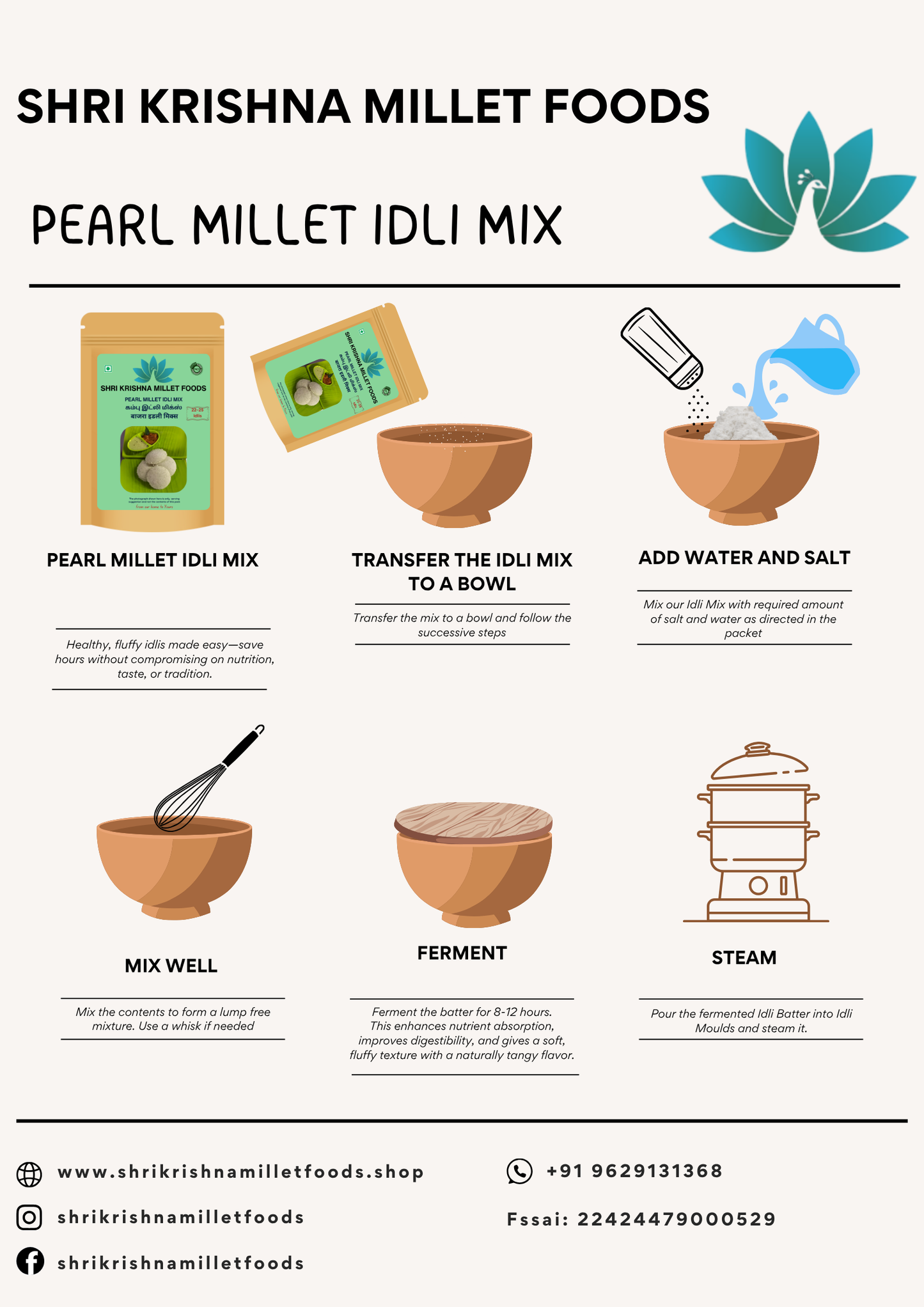 Pearl Millet Idli Mix