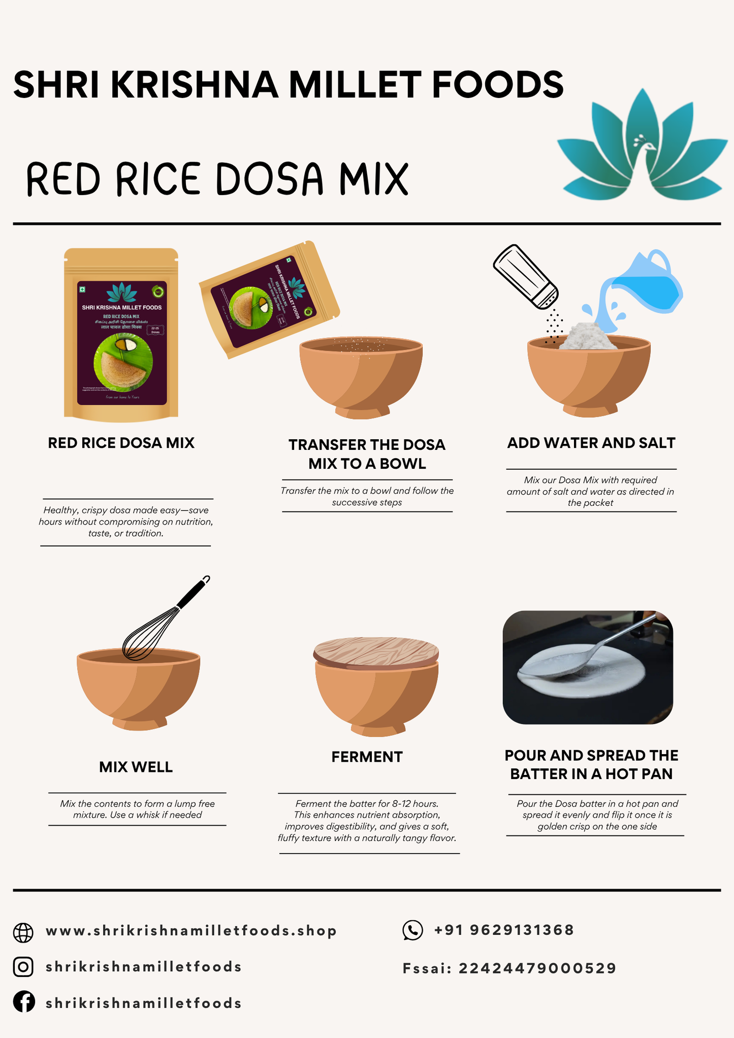 Red Rice Dosa Mix