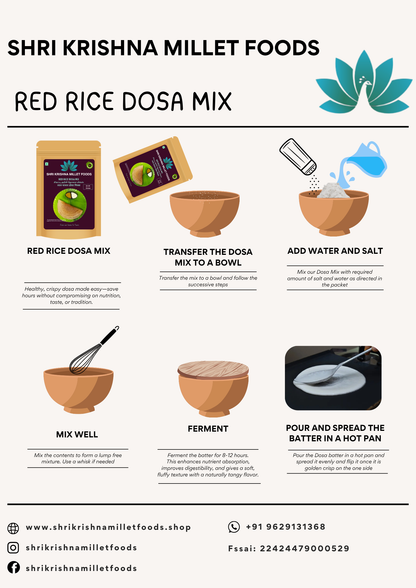 Red Rice Dosa Mix